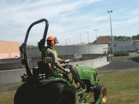 Tonte avec tracteur